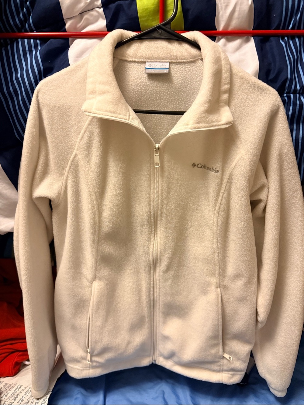 Columbia Women's Cream Full-Zip Teddy Fleece Jacket
